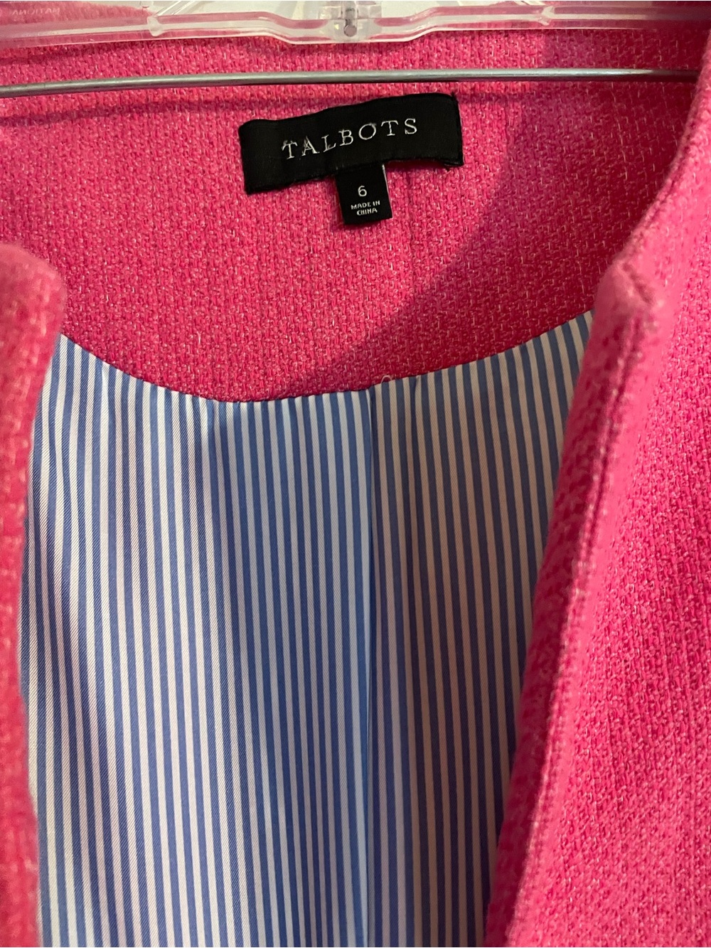Very pretty pink Talbots swing coat.
Size 6 - Picture 2 of 5